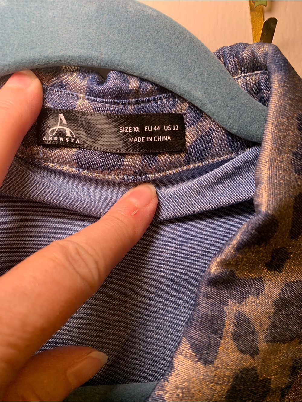 Blue Animal-Print Lightweight Shirt Jacket - Women's - Picture 4 of 5